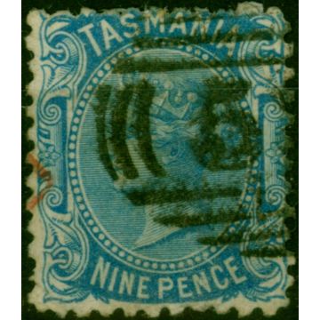 Tasmania 1871 9d Blue SG148 Good Used (2) 