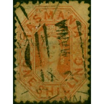 Tasmania 1875 1s Orange-Red SG141 Fine Used