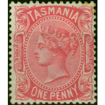 Tasmania 1878 1d Rose-Carmine SG156a Good MM 
