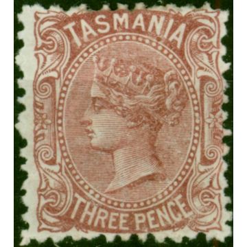 Tasmania 1880 3d Red-Brown SG165 P.12 Fine MM 