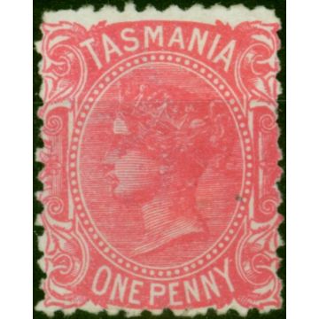 Tasmania 1891 1d Pink SG164 P.12 Good MM 