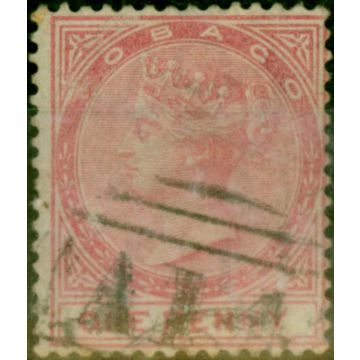 Tobago 1879 1d Rose SG1 Good Used 