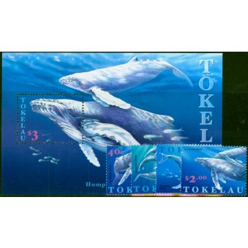 Tokelau 1997 Humpback Whales Set of 5 SG259-MS263 V.F MNH 