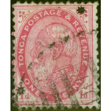 Tonga 1891 1d Carmine SG7 Fine Used Stamp
