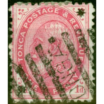 Tonga 1891 1d Carmine SG7 Fine Used 