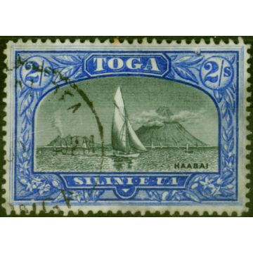 Tonga 1897 2s Black & Ultramarine SG51a Good Used