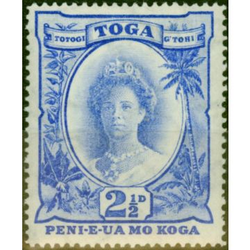 Tonga 1934 2 1/2d Bright Ultramarine SG59 Fine LMM (2)