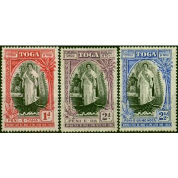 Tonga 1938 Set of 3 SG71-73 Fine MM