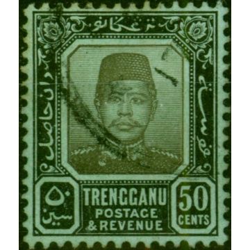 Trengganu 1910 50c Black & Green SG14 Fine Used