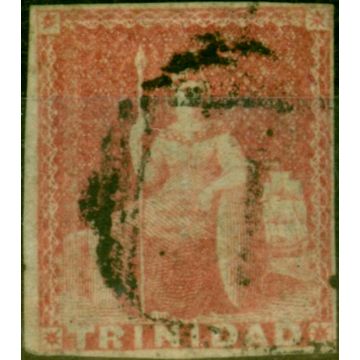 Trinidad 1855 (1d) Brick-Red SG8 Fine Used