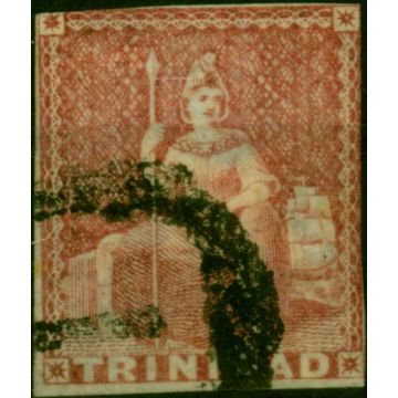 Trinidad 1857 (1d) Rose-Red SG12 Good Used (2)