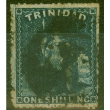 Trinidad 1861 1s Dp Bluish Purple SG59 Good Used 