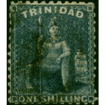 Trinidad 1862 1s Bluish Slate SG63 P.11.5 Good Used 