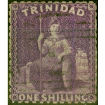 Trinidad 1863 1s Bright Mauve SG67 P.13 Good Used