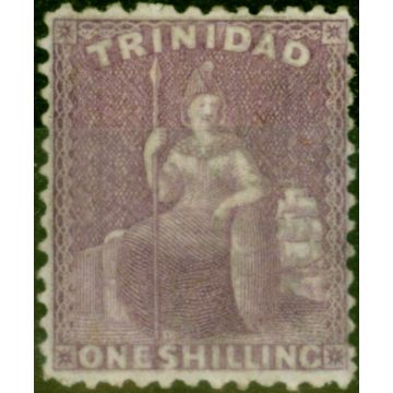 Trinidad 1863 1s Lilac-Rose SG73a Fine Mtd Mint