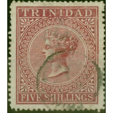 Trinidad 1869 5s Rose-Lilac SG87 Fine Used