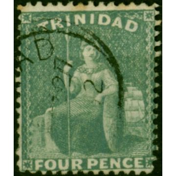 Trinidad 1882 4d Bluish Grey SG102 Good Used 