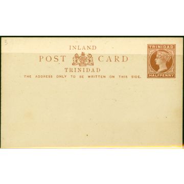 Trinidad 1884 1/2d Postcard Fine & Fresh