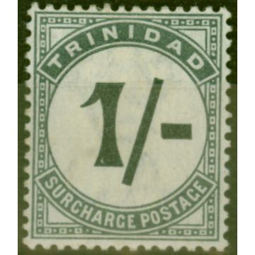 Trinidad 1885 1s Slate-Black SGD9 Fine Mtd Mint