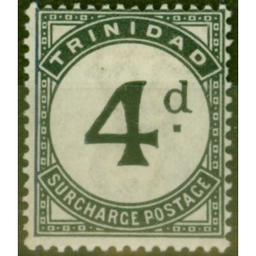 Trinidad 1885 4d Slate-Black SGD5 Fine Mtd Mint