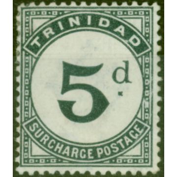 Trinidad 1885 5d Slate-Black SGD6 Fine Mtd Mint