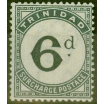 Trinidad 1885 6d Slate-Black SGD7 Fine Mtd Mint