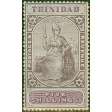 Trinidad 1901 5s Lilac & Mauve SG132 Fine Mtd Mint