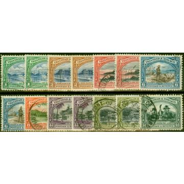 Trinidad & Tobago 1935-37 Extended Set of 14 to 48c SG230-237 All Perfs Good Used
