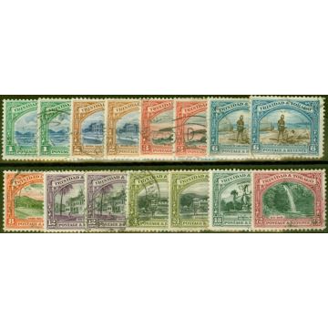 Trinidad & Tobago 1935-37 Extended set of 15 SG230-238 All Perfs Good Used CV £105