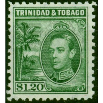 Trinidad & Tobago 1940 $1.20 Blue-Green SG255 Fine LMM 
