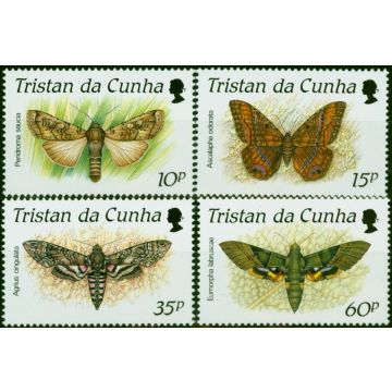 Tristan Da Cunha 1990 Moths Set of 4 SG490-493 V.F MNH 