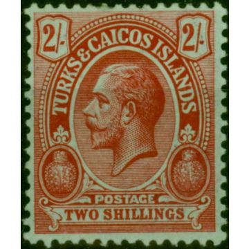 Turks & Caicos Islands 1913 2s Red-Blue-Green SG138 Fine LMM 