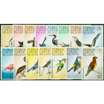 Turks & Caicos Islands 1973 Birds Set of 14 SG381-395 Fine MNH 