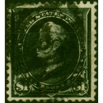 U.S.A 1895 $1 Black SG279 Type I Wmk Fine Used (2)