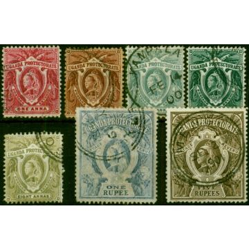 Uganda 1898 Set of 7 SG84-91 Fine Used 