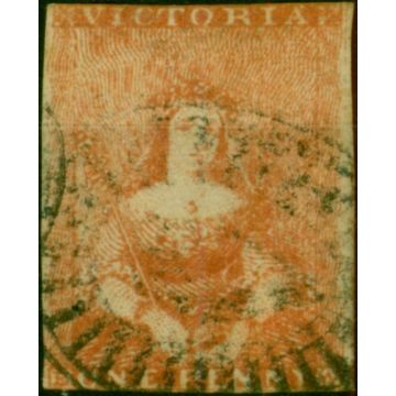 Victoria 1850 1d Dull Red SG9 3rd State Good Used 