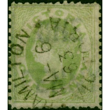 Victoria 1861 1d Pale Green SG103 Good Used