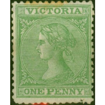 Victoria 1867 1d Bright Yellow=Green SG131 Good MM 