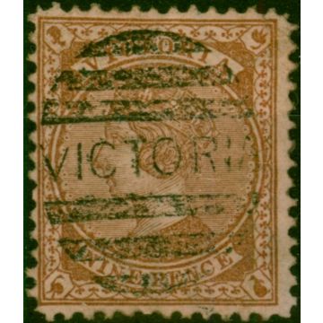 Victoria 1873 9d Pale Brown-Pink SG172 P.13 Good Used 