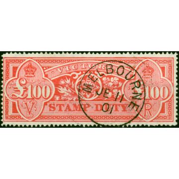 Victoria 1900 £100 Pink-Red SG291 Superb Used Example of this High Value Classic