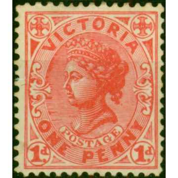 Victoria 1911 1d Rose Carmine SG417b Fine MM 