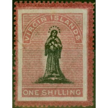 Virgin Islands 1867 1s Black & Rose-Carmine SG18 Greyish Paper SG20 Fine & Fresh Unused (2)