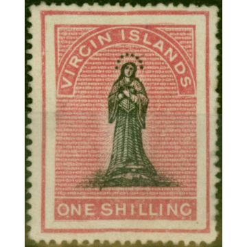 Virgin Islands 1868 1s Black & Rose-Carmine SG21 Fine LMM (2)