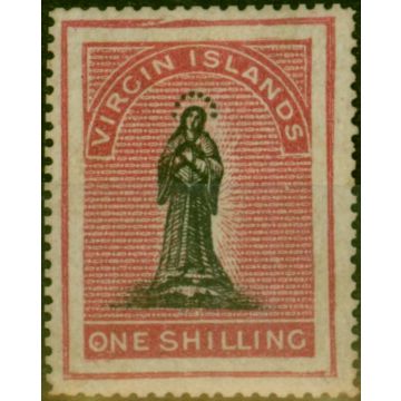 Virgin Islands 1868 1s Black & Rose-Carmine SG21b Good Unused