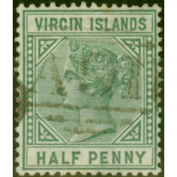 Virgin Islands 1883 1/2d Dull Green SG27 Fine Used