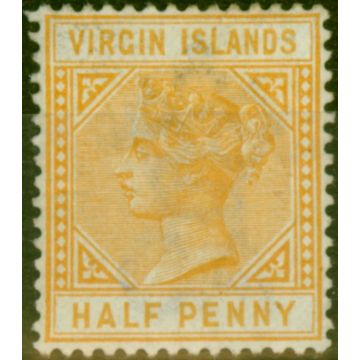 Virgin Islands 1883 1/2d Yellow-Buff SG26 Fine Unused
