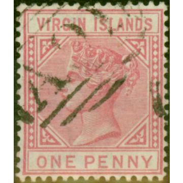 Virgin Islands 1883 1d Pale Rose SG29 Fine Used (2)