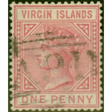 Virgin Islands 1883 1d Pale Rose SG29 Fine Used 'A91 Duplex' (2)