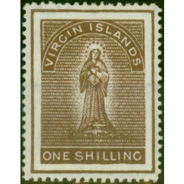 Virgin Islands 1889 1s Brown SG41 Fine MM (2)