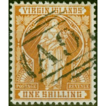 Virgin Islands 1899 1s Brown-Yellow SG49 V.F.U